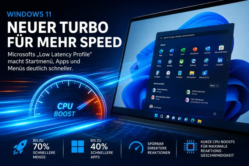 Windows 11: Das neue Tempo-Upgrade mit verstecktem Turbo