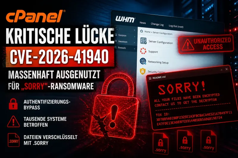 Kritische Sicherheitslücke in cPanel: Die Ransomware-Welle, die das Internet erzittern lässt