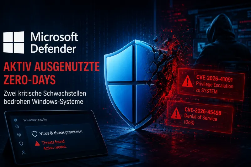 Microsoft warnt vor aktiv ausgenutzten Defender-Zero-Days