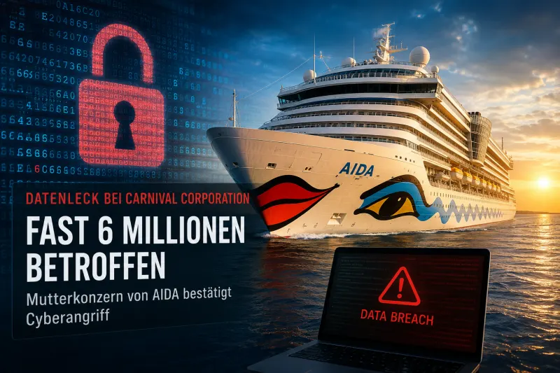 Mutterkonzern von AIDA bestätigt Datenleck mit fast 6 Millionen Betroffenen