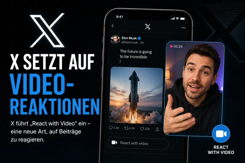 X führt Video-Reaktionen für Beiträge ein – und entfernt sich weiter vom klassischen Kurznachrichtendienst