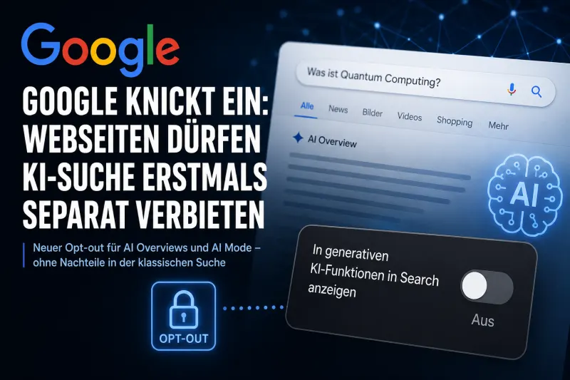 Google knickt ein: Webseiten dürfen KI-Suche erstmals separat verbieten