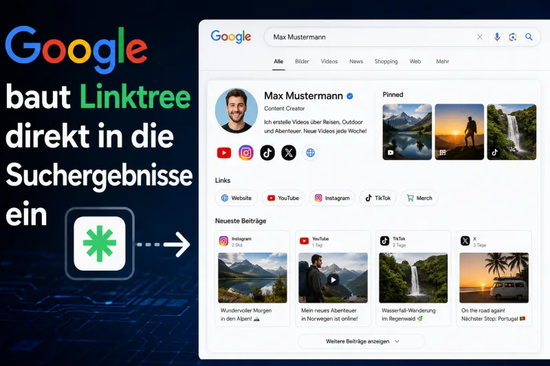 Google baut Linktree direkt in die Suchergebnisse ein