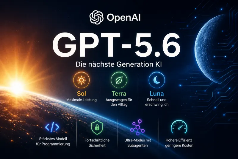 OpenAI stellt GPT-5.6 vor: Sol, Terra und Luna markieren den Beginn einer neuen Modellgeneration