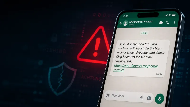 WhatsApp-Betrug mit Fake-Abstimmung: Fünf Minuten reichen für die Kontoübernahme