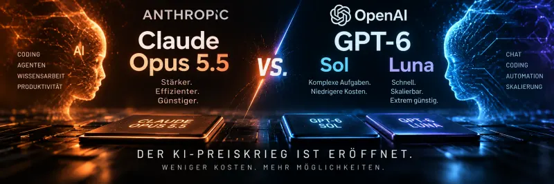 Claude Opus 5.5 und GPT-6 Sol am selben Tag: Der KI-Preiskampf hat begonnen