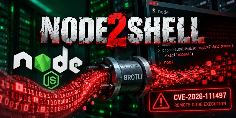 Node2Shell: Neue Node.js-Sicherheitslücke ermöglicht Remote Code Execution